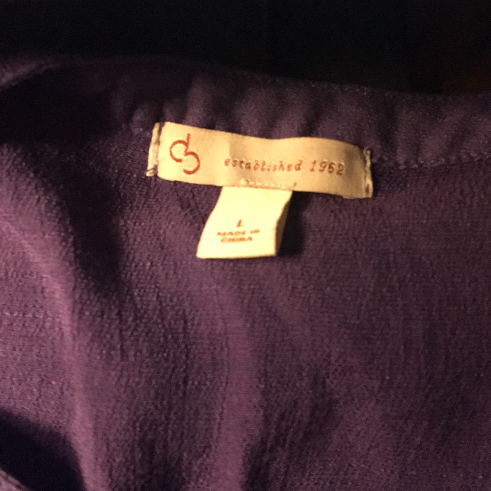 Size large oversized button up girls top